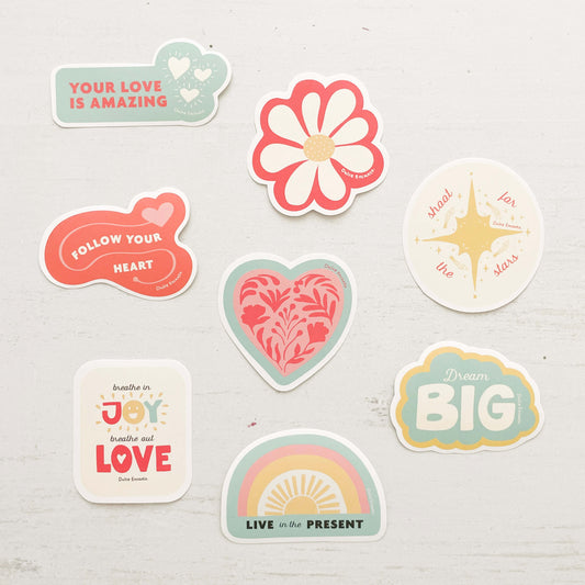 Set de 8 Stickers Buena Vibra