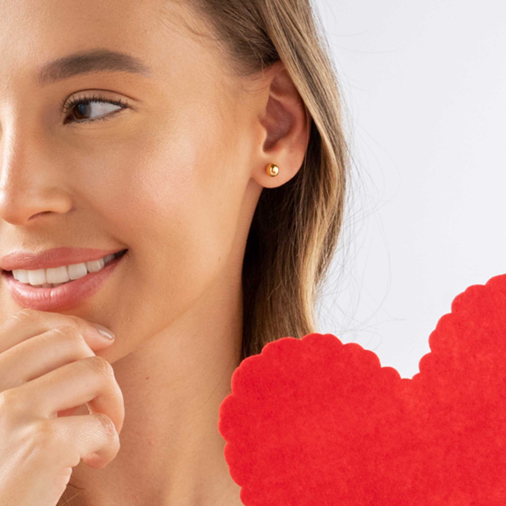 Topos Liso Pequeño Baño de Oro