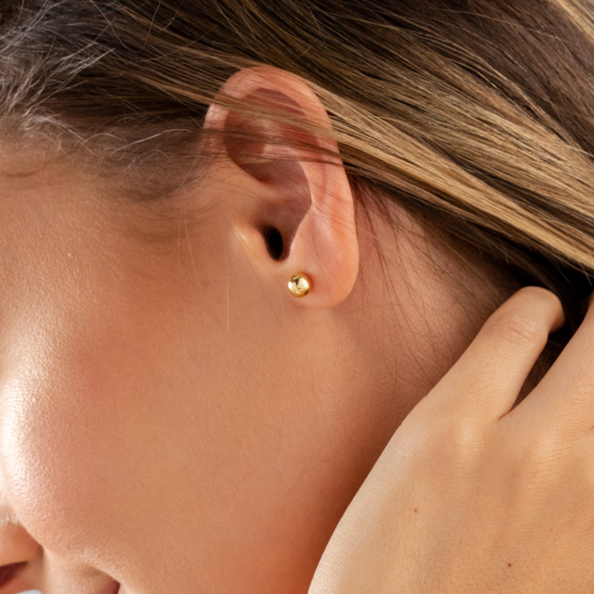 Topos Liso Pequeño Baño de Oro