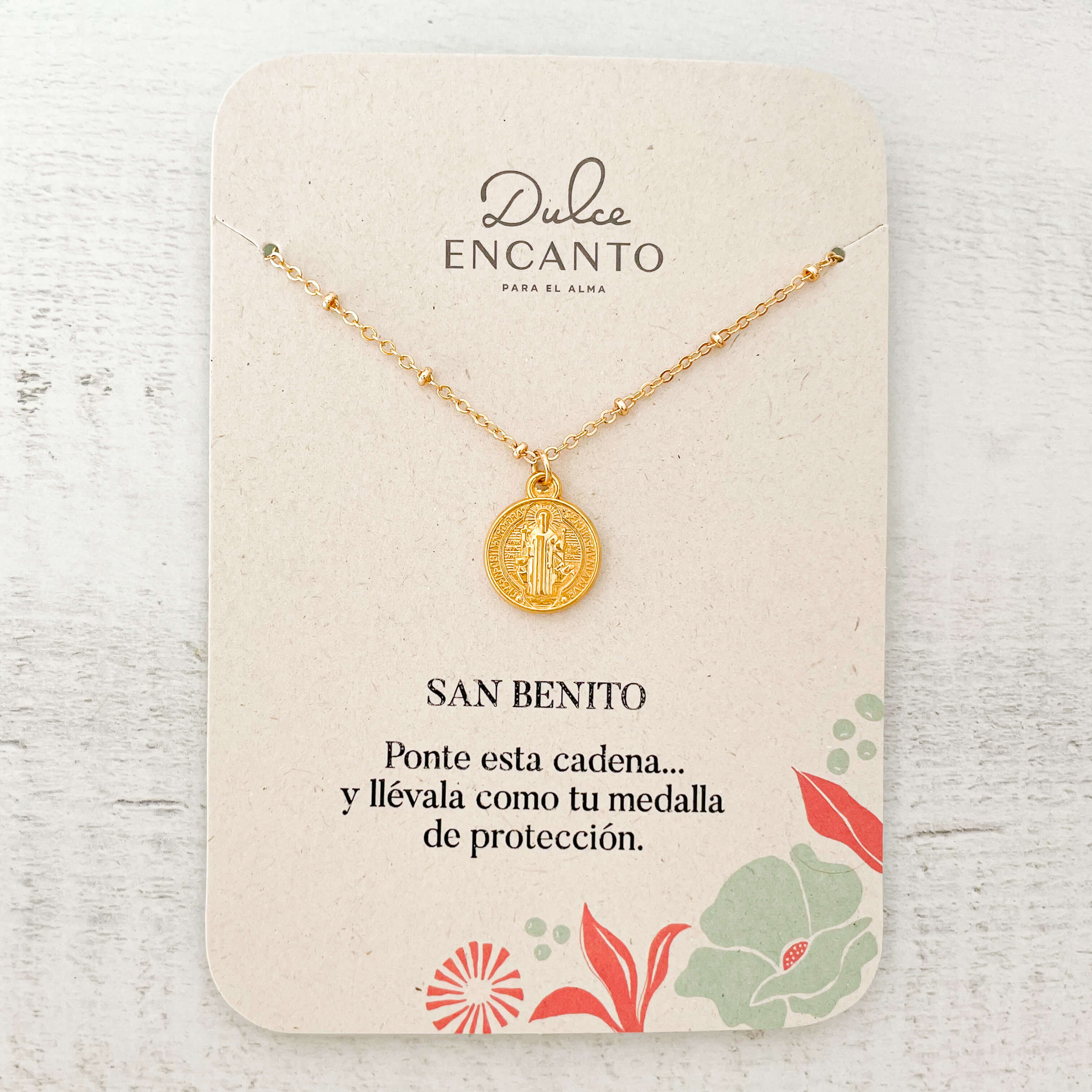 Cadena San Benito Protección Con Significado