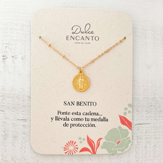 Cadena San Benito Protección Con Significado