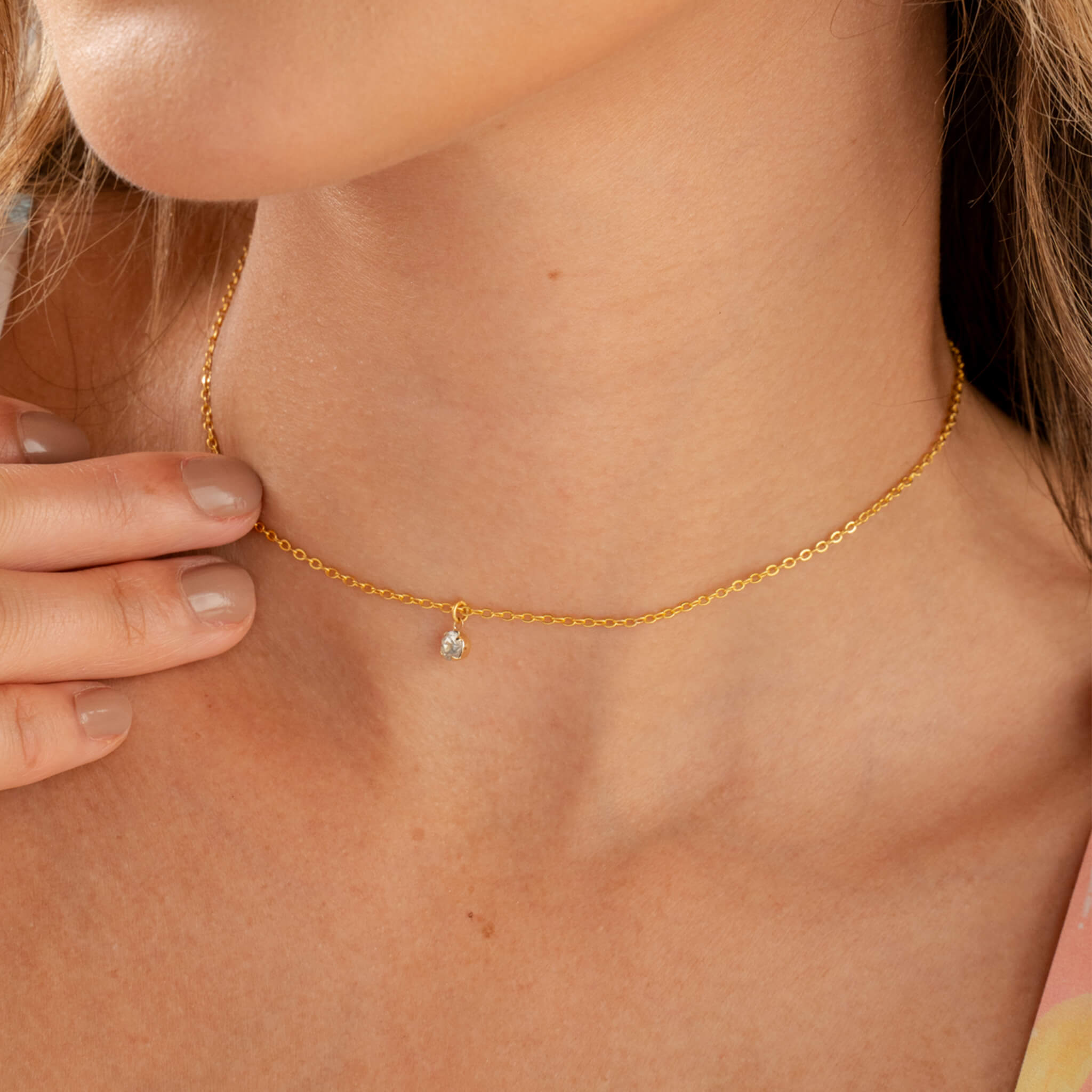 Cadena Gargantilla zircón Con Significado