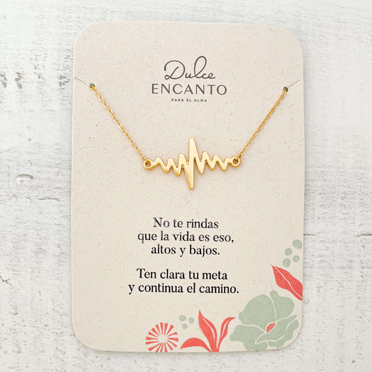 Cadena Línea de la Vida Electrocardiograma Con Significado