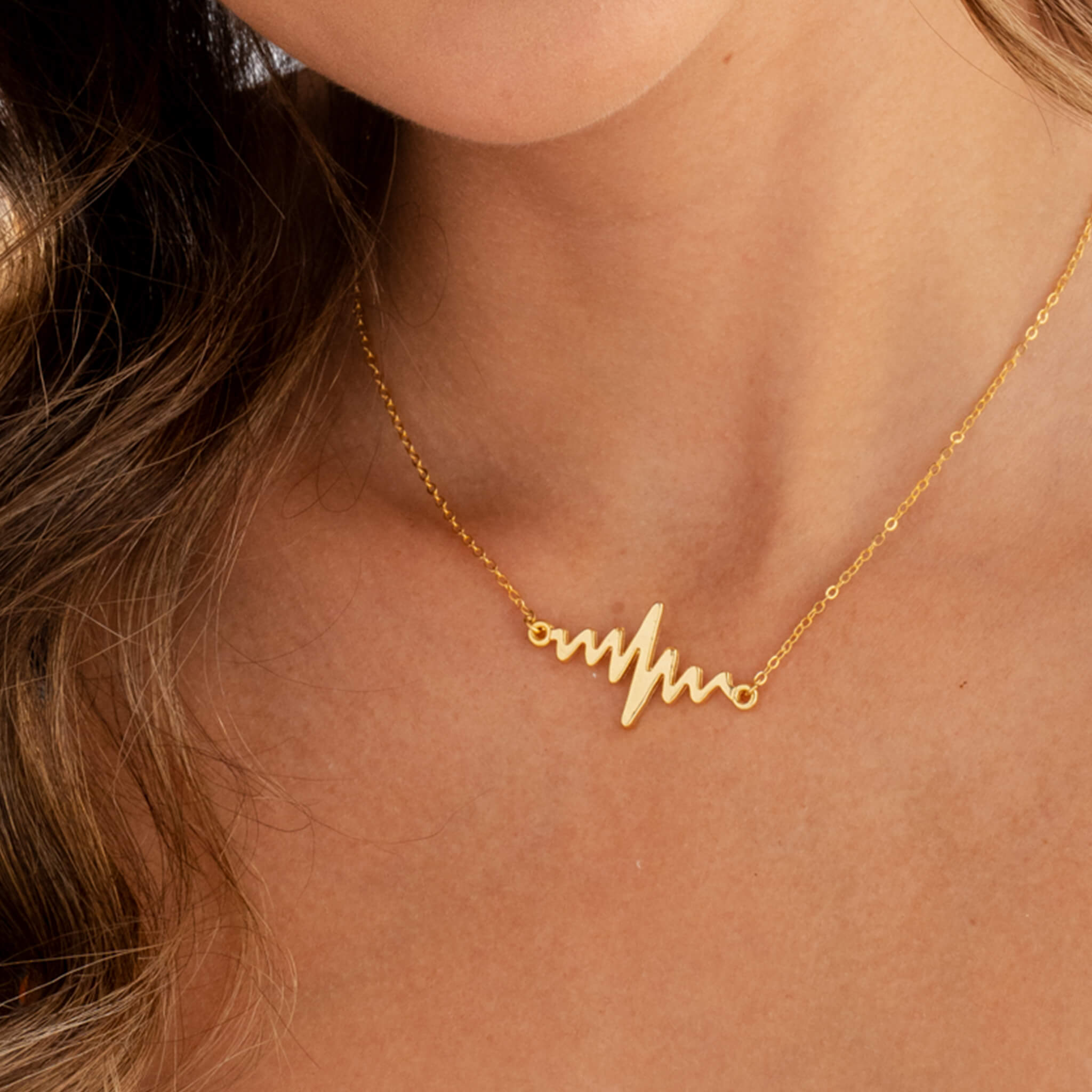 Cadena Línea de la Vida Electrocardiograma Con Significado