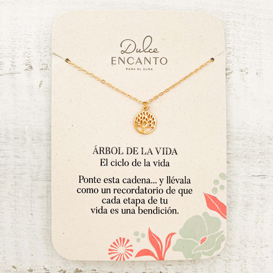 Cadena Árbol De La Vida Con Significado