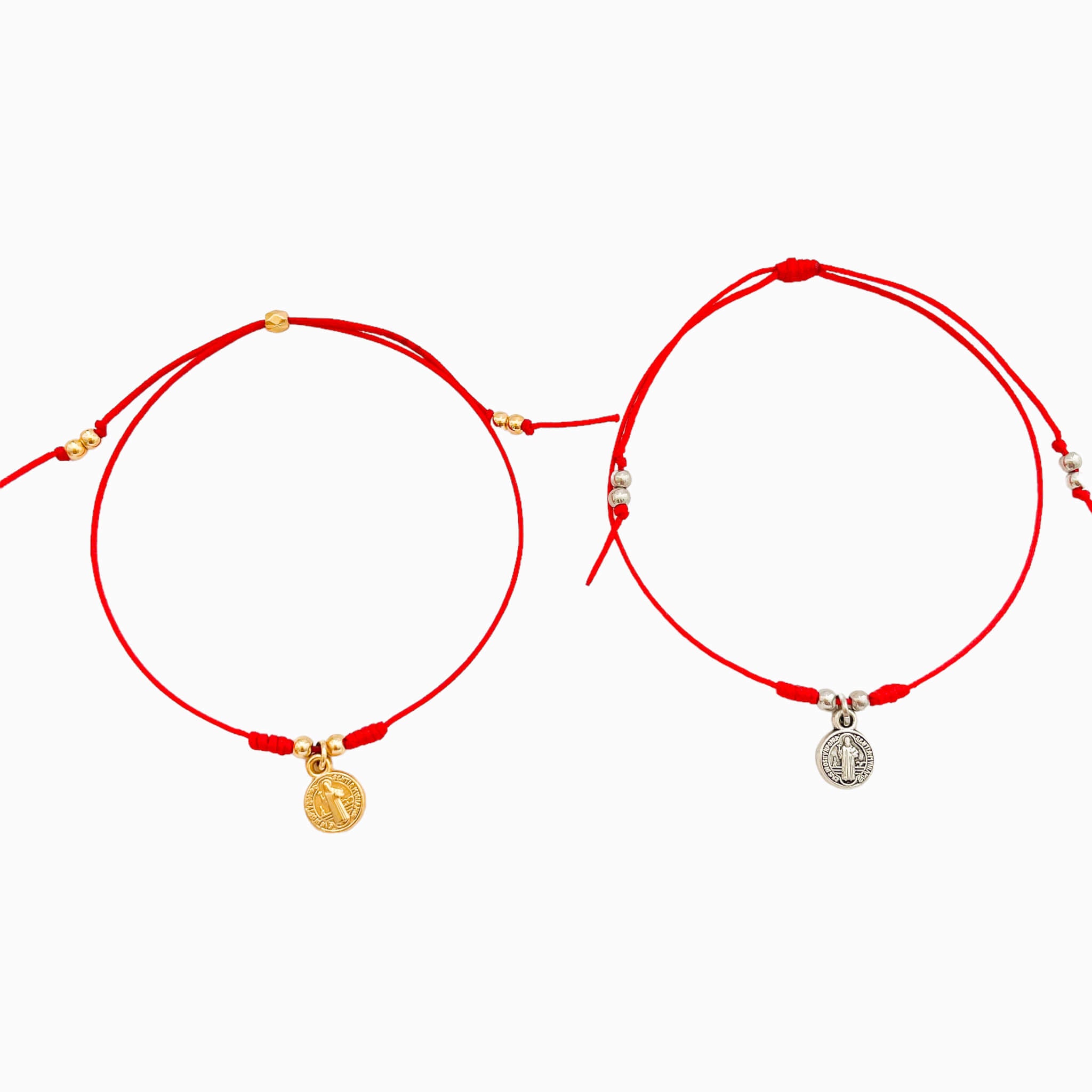 Pulsera Parejas San Benito Hilo Rojo