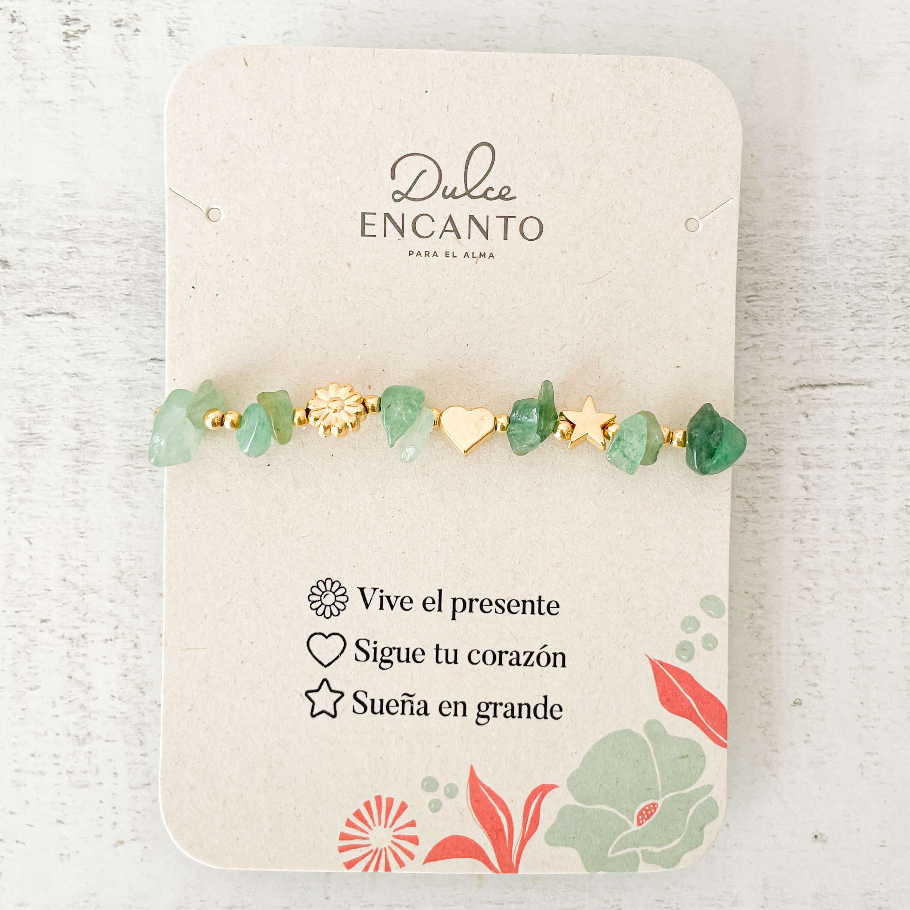 Pulsera Jade Verde Piedra Natural 3 Intenciones Con Significado