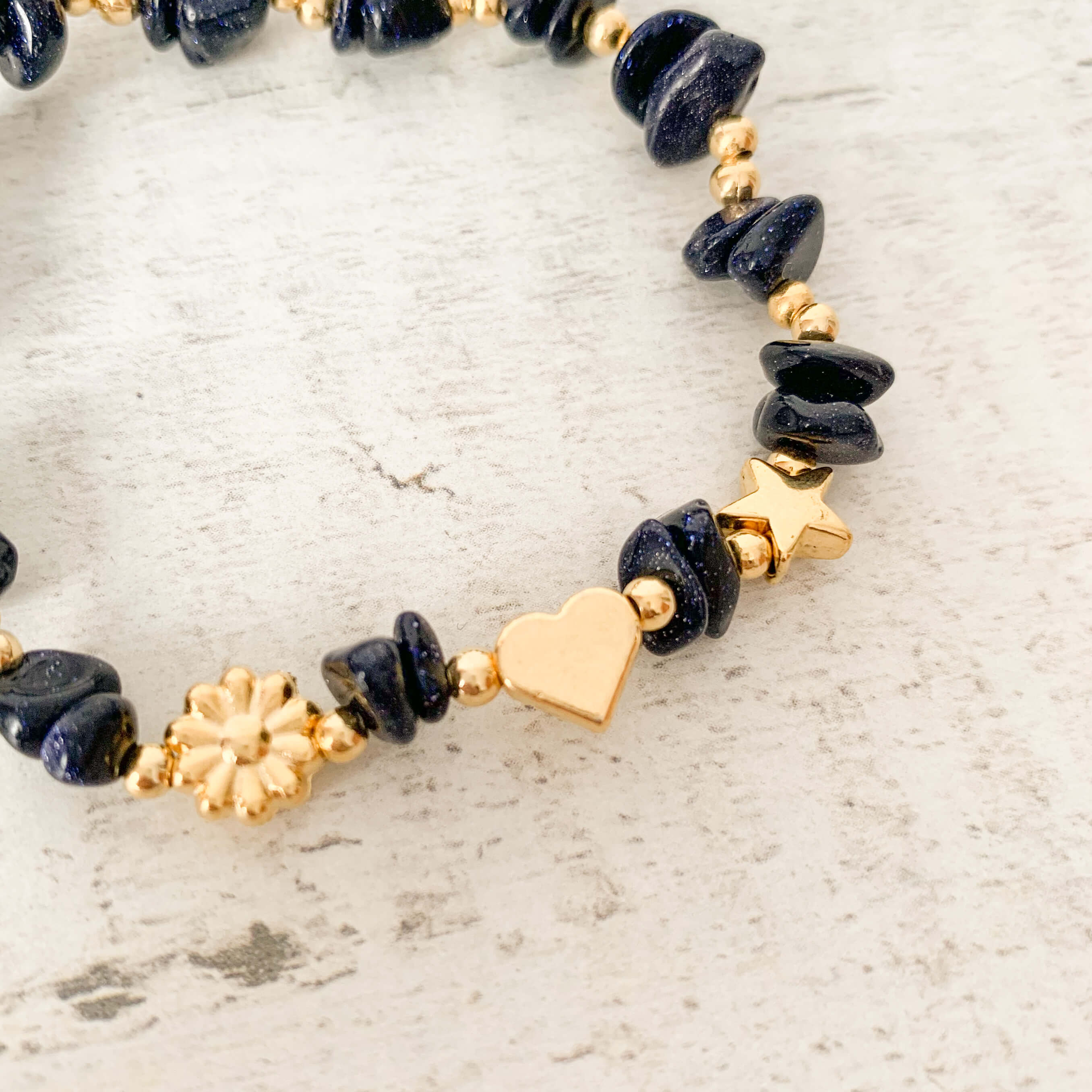 Pulsera Lluvia De Plata Piedra Natural 3 Intenciones Con Significado