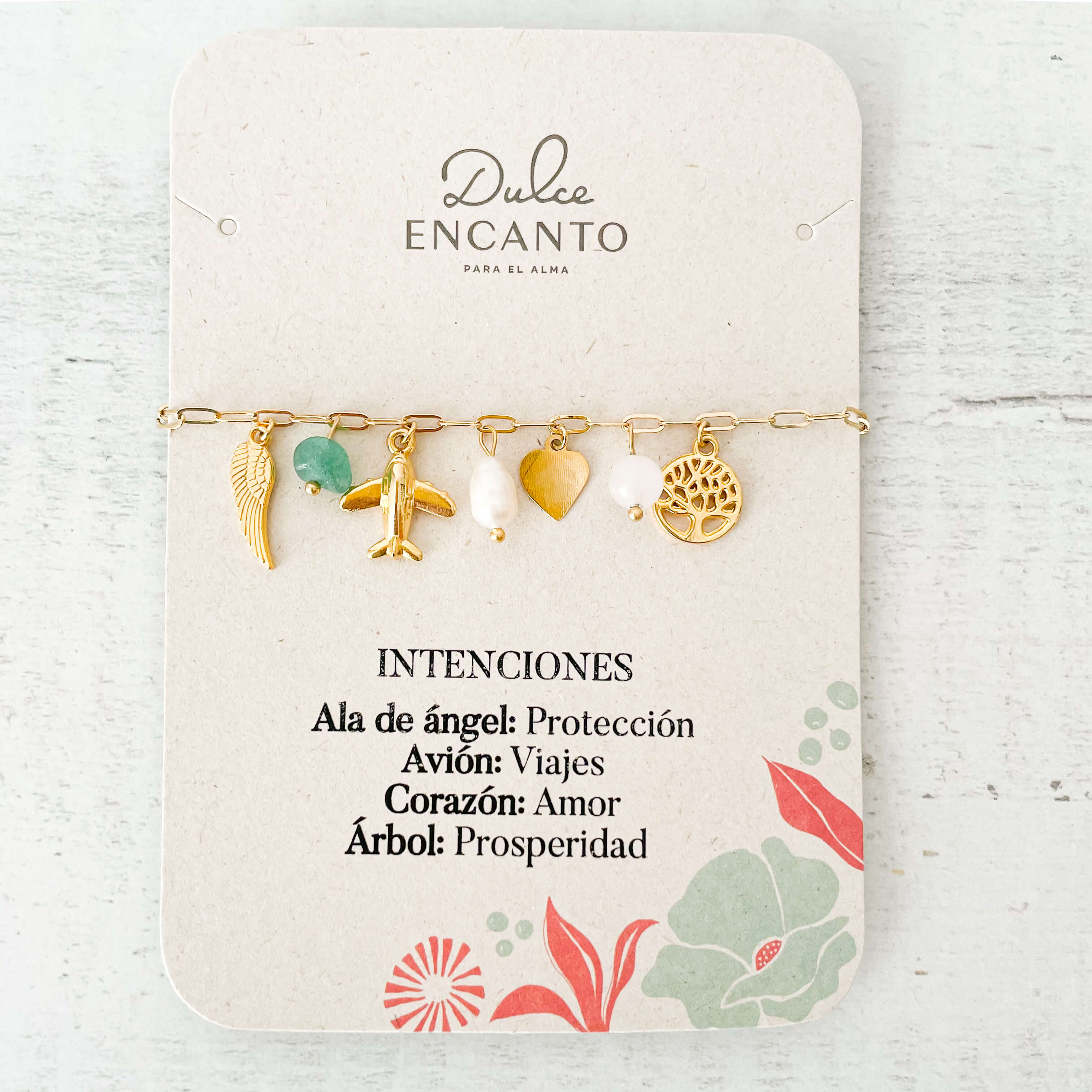 Pulsera Broche Intenciones Viajes Prosperidad Con Significado