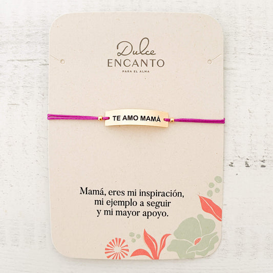 Pulsera Te Amo Mamá Dije Grande Hilo