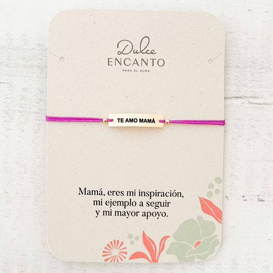 Pulsera Te Amo Mamá Hilo