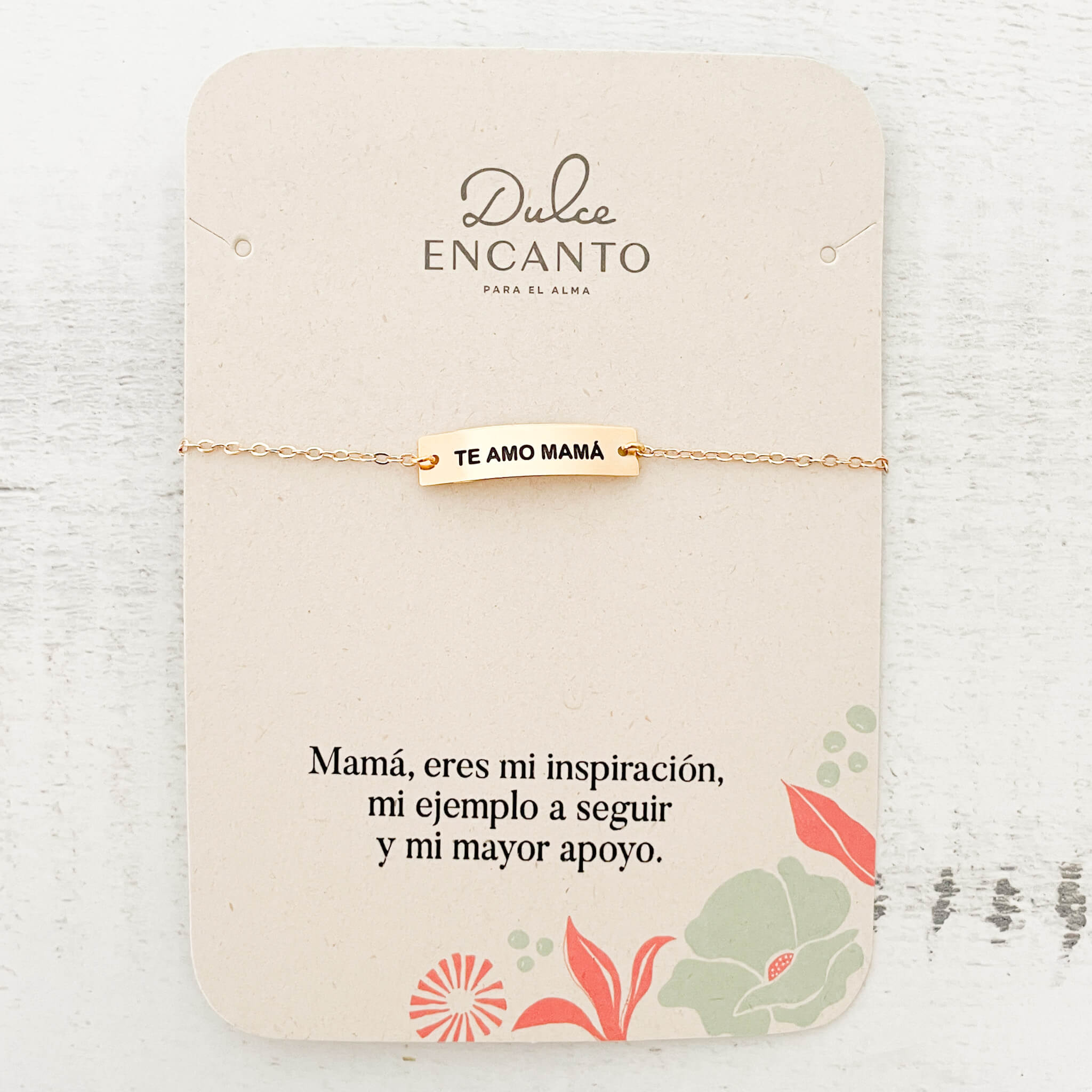 Pulsera Te Amo Mamá Broche