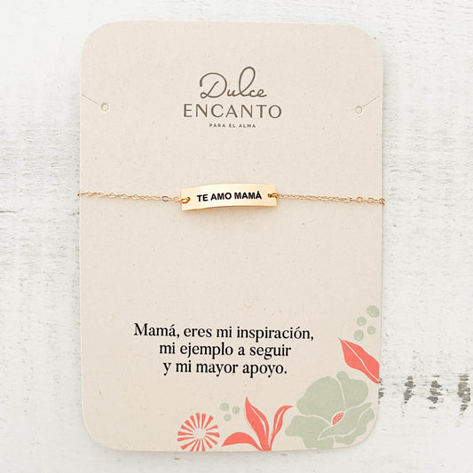 Pulsera Te Amo Mamá Broche