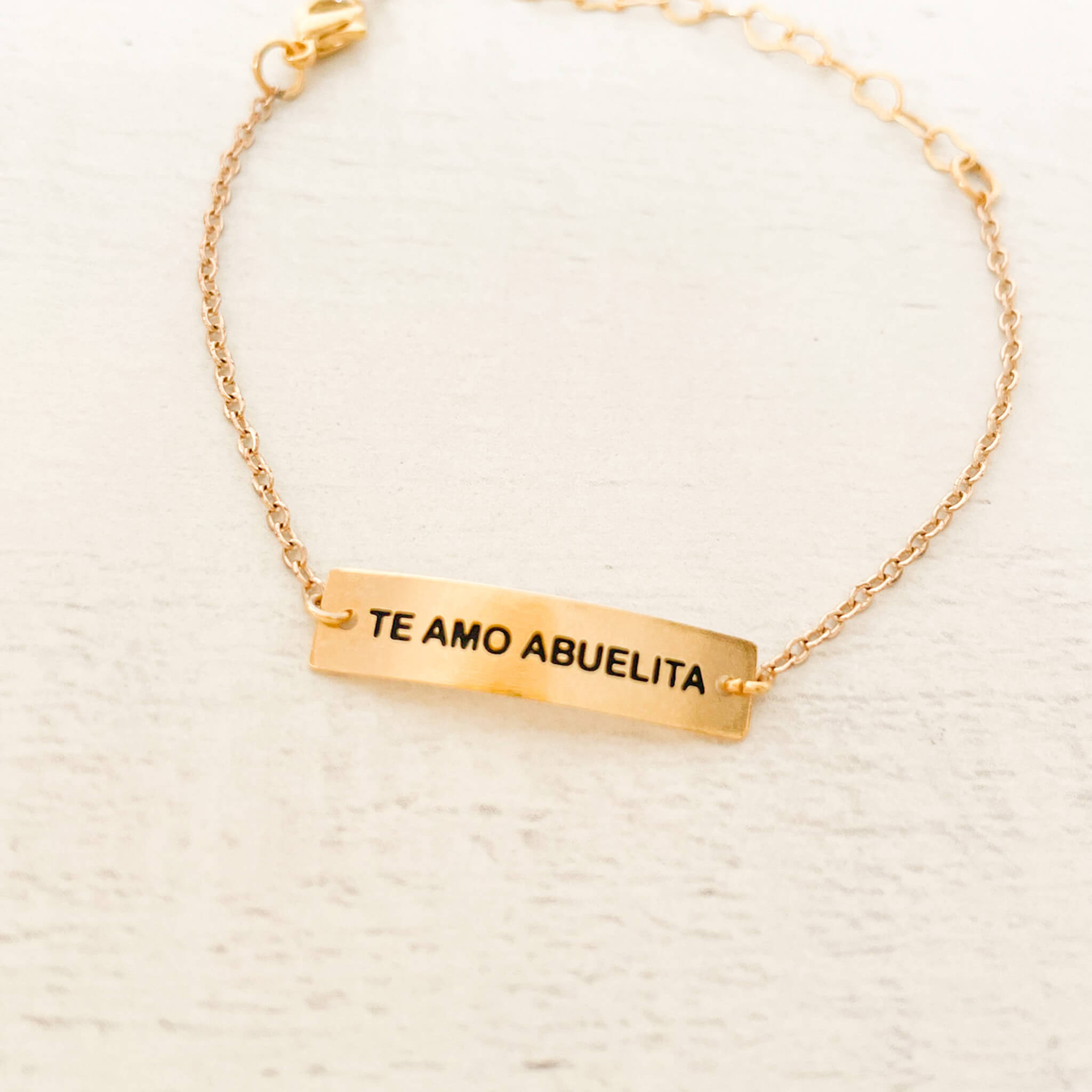 Pulsera Te Amo Abuelita Broche