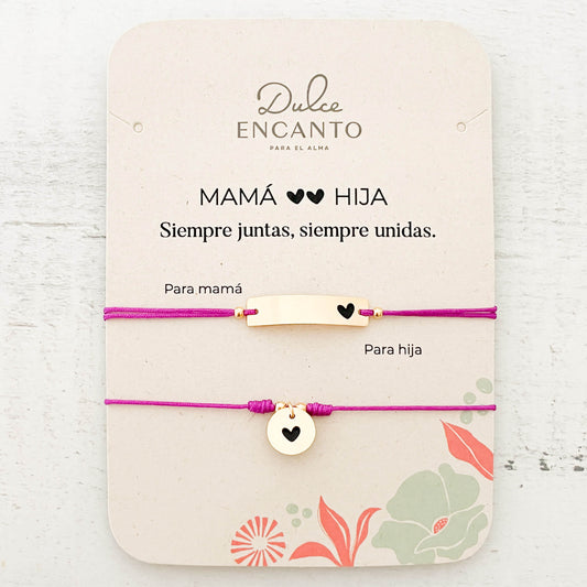 Pulseras Set de 2 Mamá e Hija Para Compartir