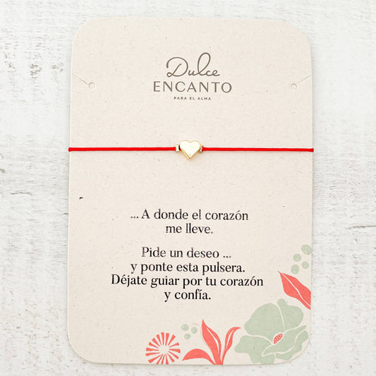 Pulsera Hilo Corazón Con Significado