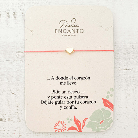 Pulsera Hilo Corazón Con Significado