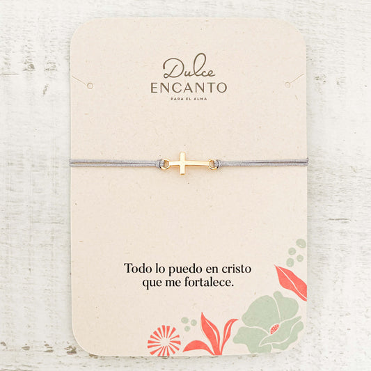 Pulsera Hilo Cruz Con Significado