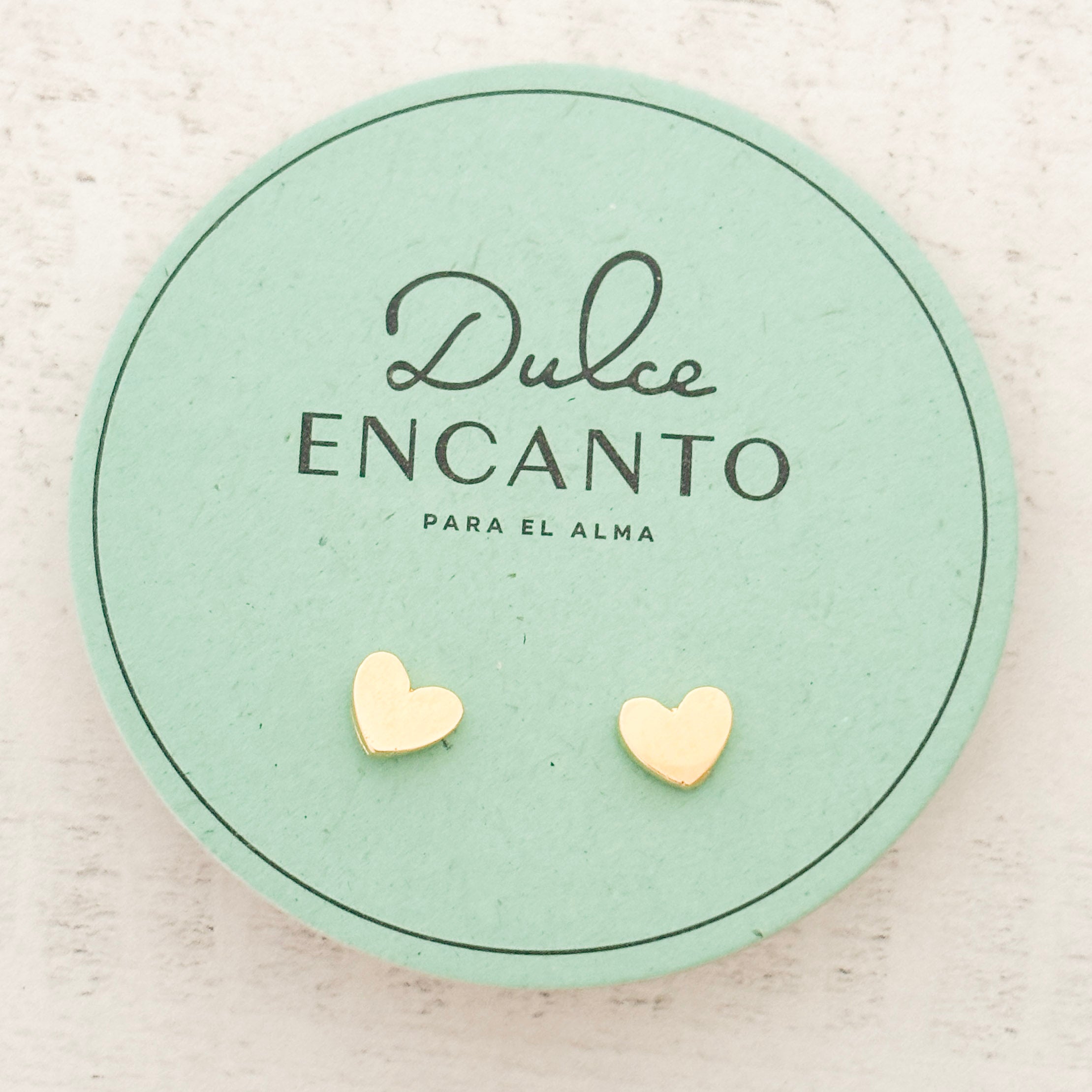 Topos Corazón Pequeño Baño de Oro