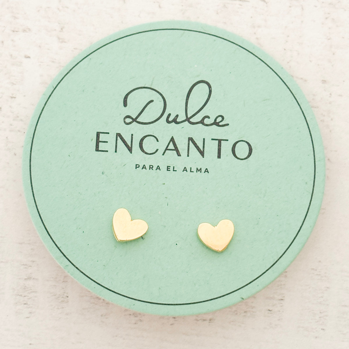 Topos Corazón Pequeño Baño de Oro