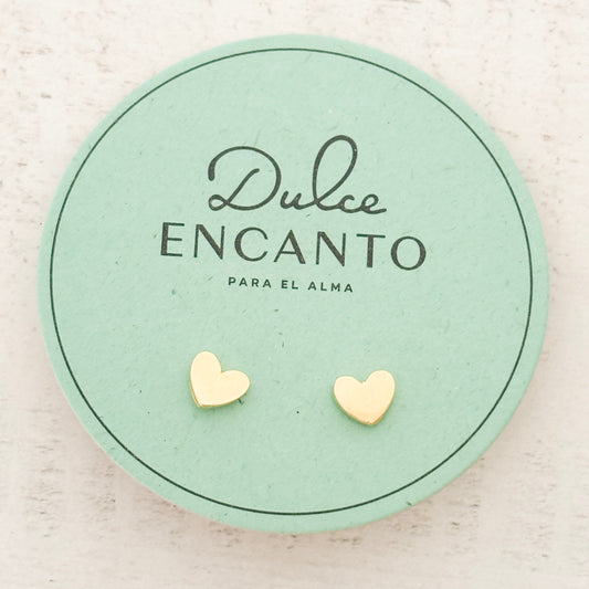 Topos Corazón Pequeño Baño de Oro