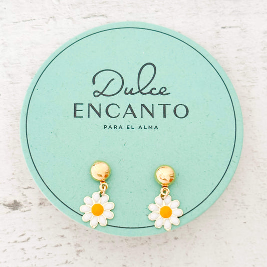 Aretes Margarita Blancas