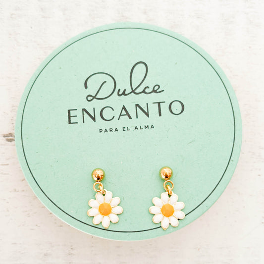 Aretes Margarita Blancas