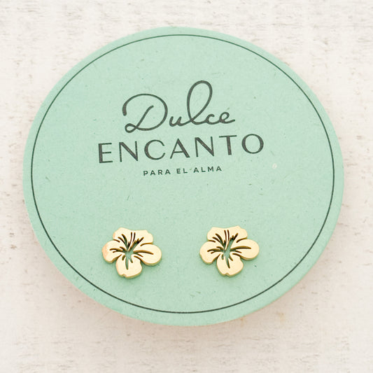 Aretes Flor Tropical