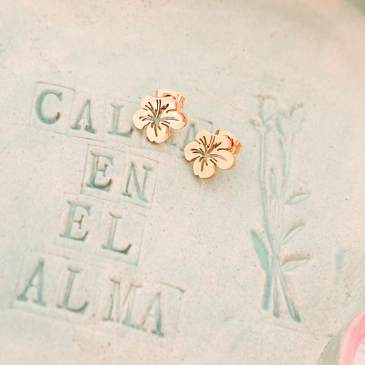 Aretes Flor Tropical