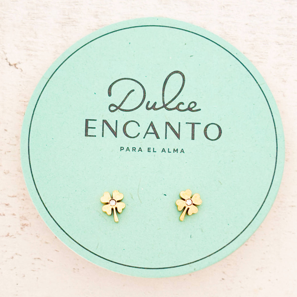 Topos Trébol Cuatro Hojas Clásico Zircon