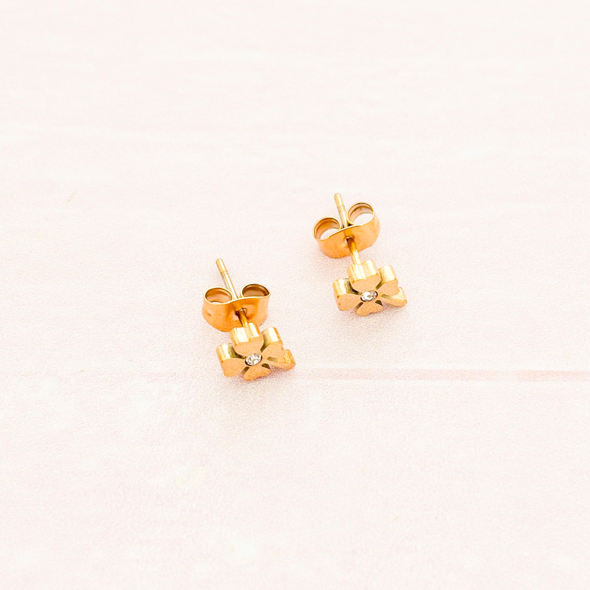 Topos Trébol Cuatro Hojas Clásico Zircon