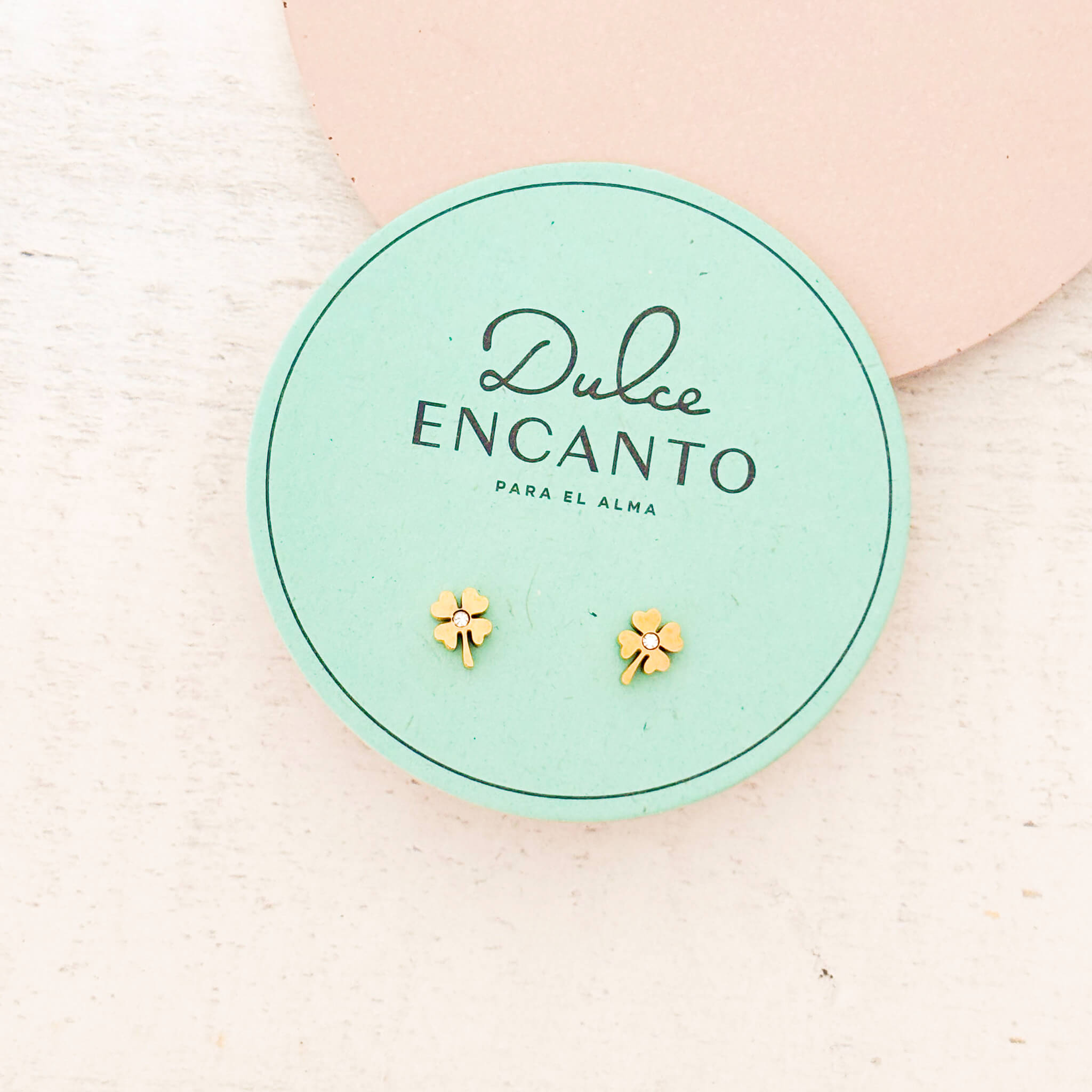 Topos Trébol Cuatro Hojas Clásico Zircon