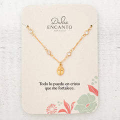 Collar Cruz Zircón Con Significado