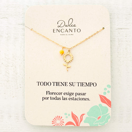 Cadena Flor Girasol