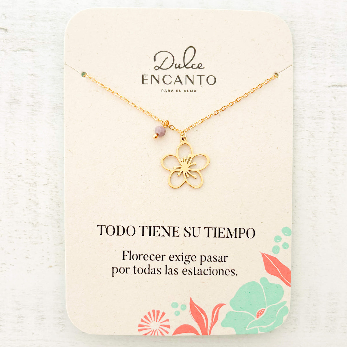 Cadena Flor Serenidad