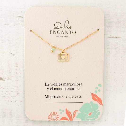 Cadena Maleta Corazón Viajero