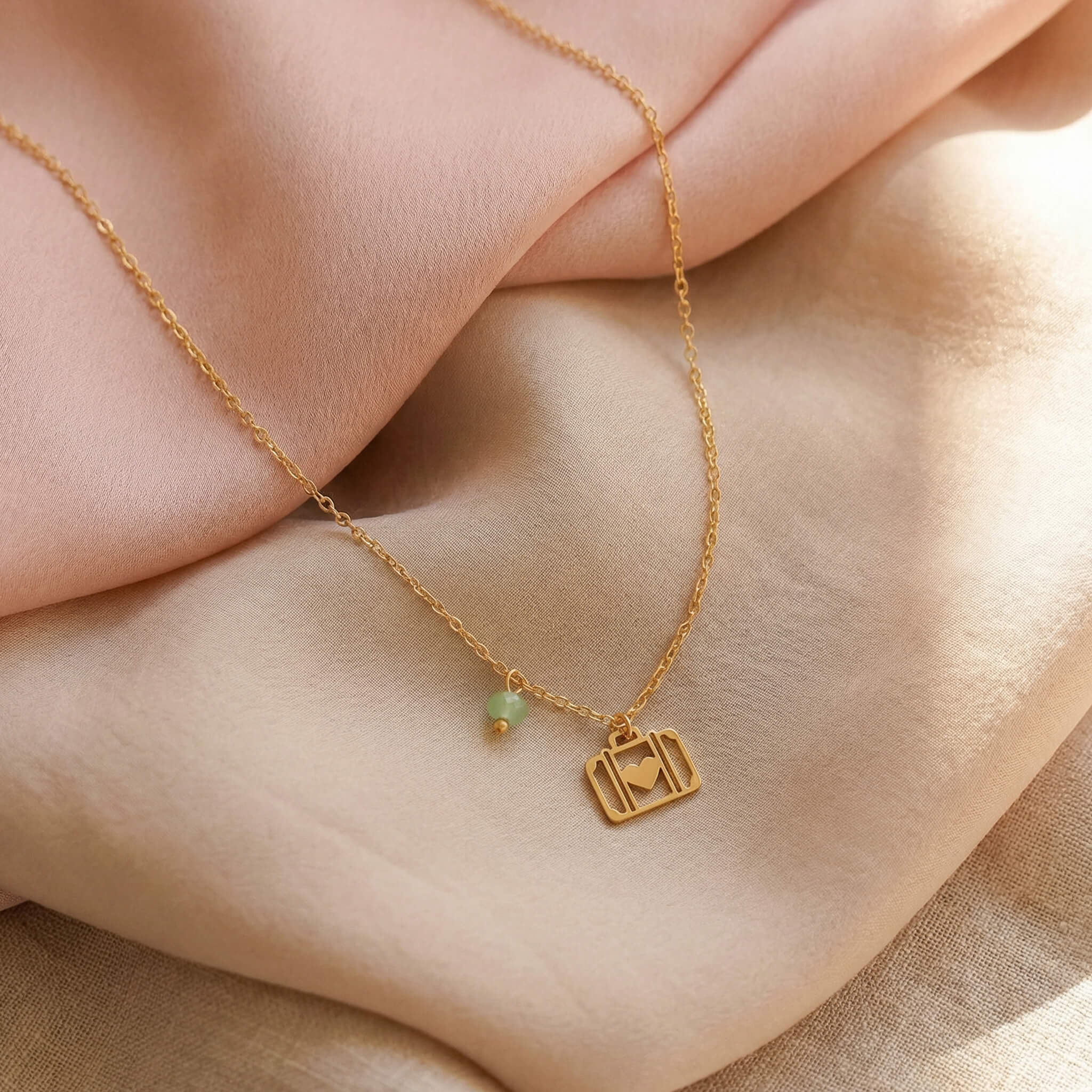 Cadena Maleta Corazón Viajero