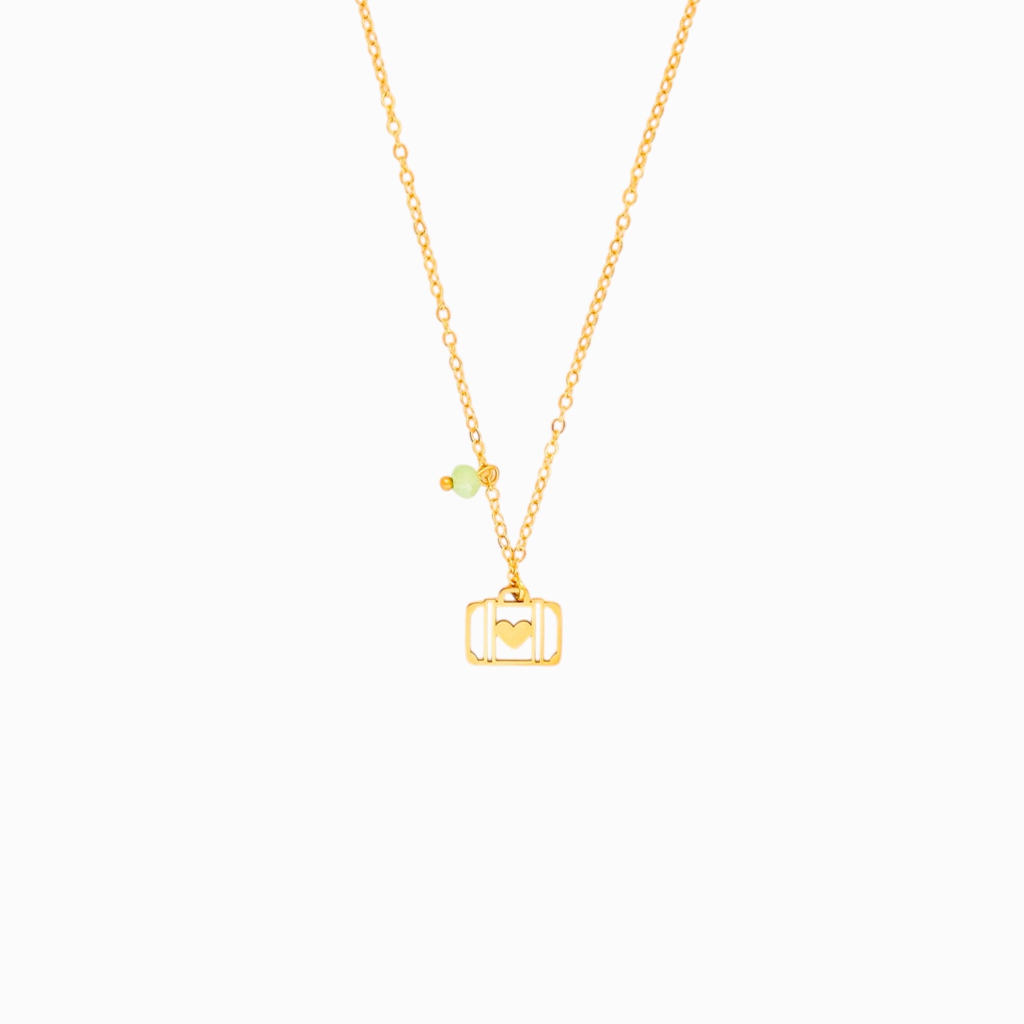 Cadena Maleta Corazón Viajero