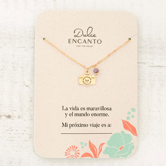 Cadena Cámara de Fotos Corazón