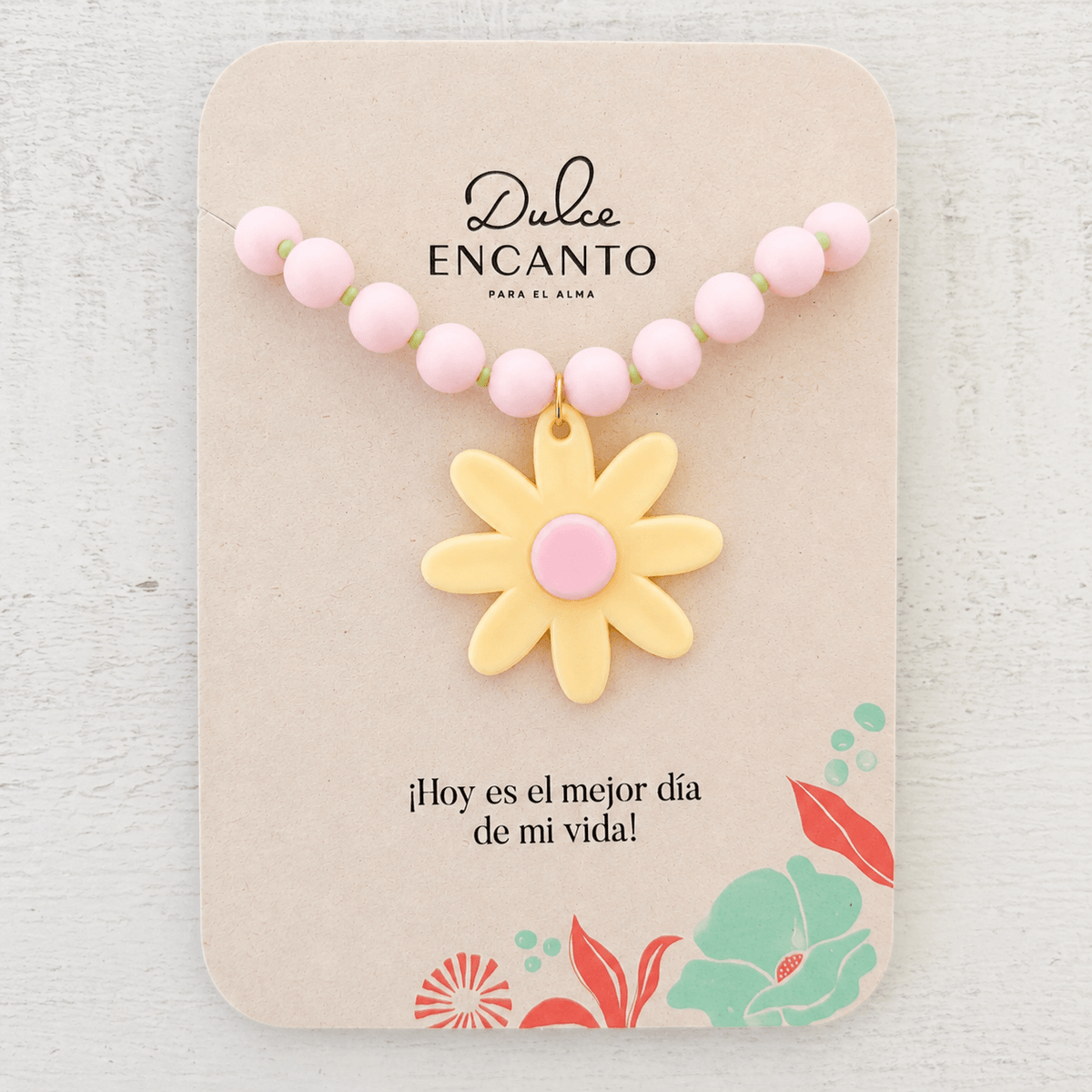 Collar Pepas Maxi Flor Pastel