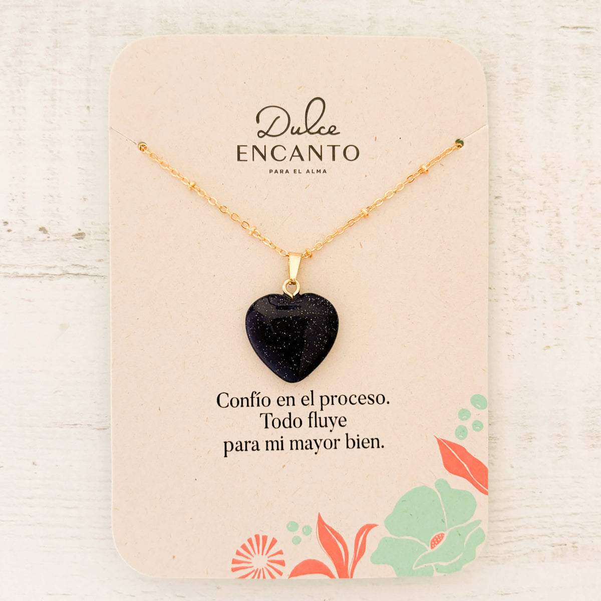 Cadena Lluvia de Plata Corazón