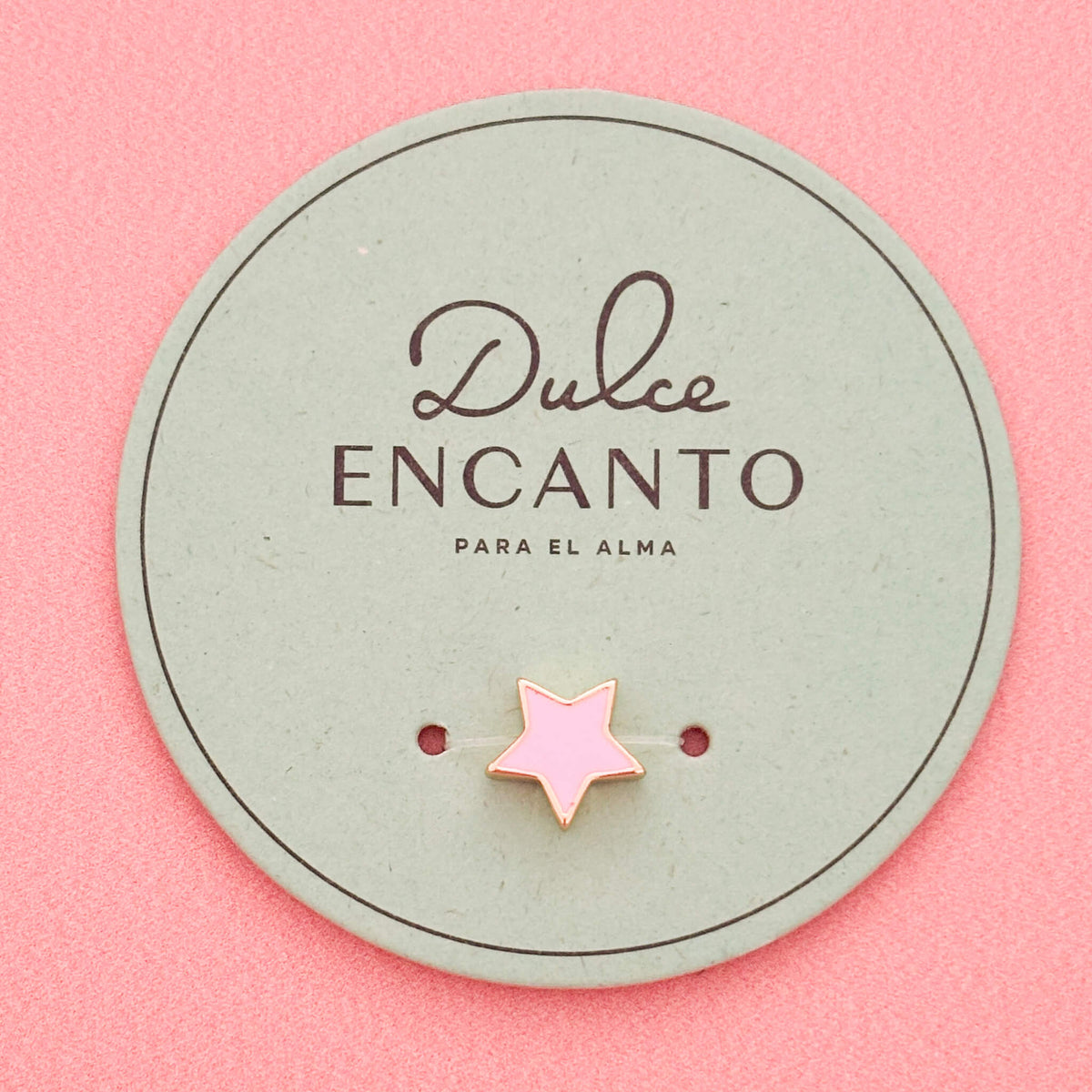 Dije Estrella Rosado pasador
