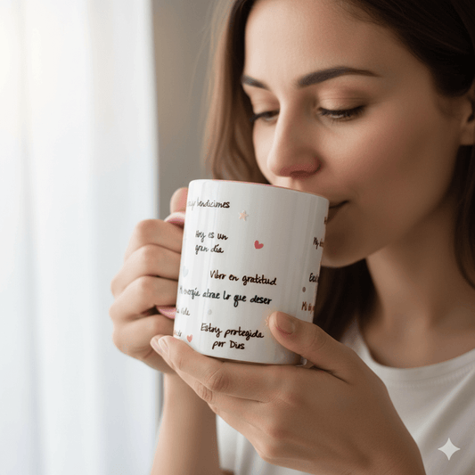 Mug Afirmaciones Tu ritual de inspiración diaria - Rosado