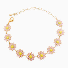 Pulsera Margaritas Rosadas Con Significado