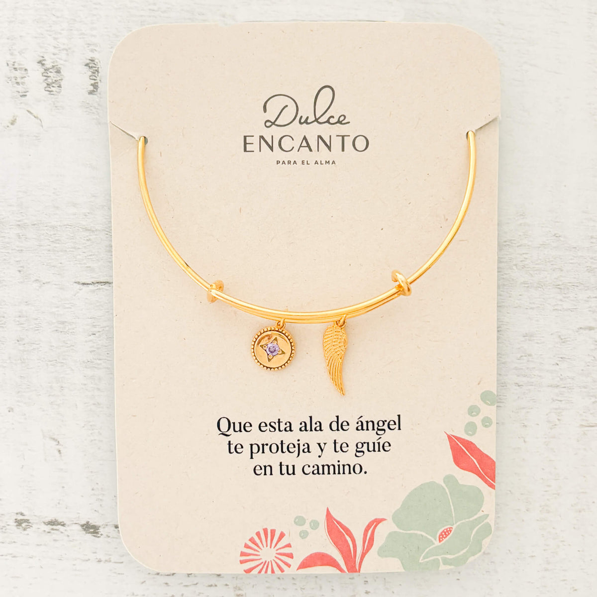 Brazalete Ala De Ángel Cristal Broche Con Significado