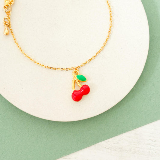 Pulsera Cerezas Broche