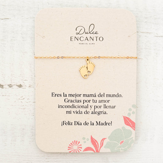 Pulsera Piecitos Bebé Broche