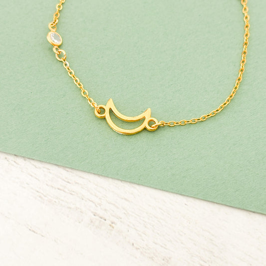Pulsera Luna Zircón Broche