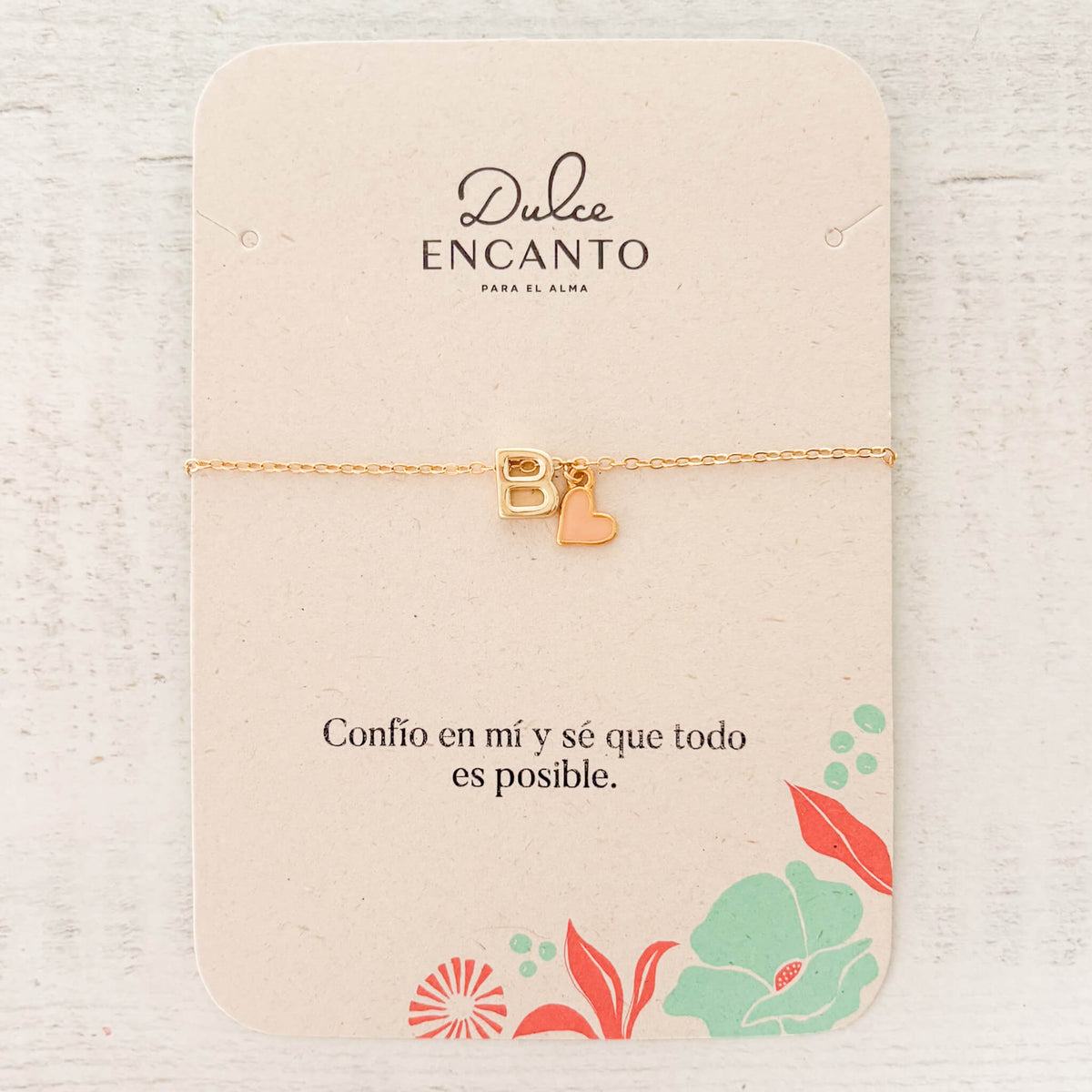Pulsera con Inicial y Corazón