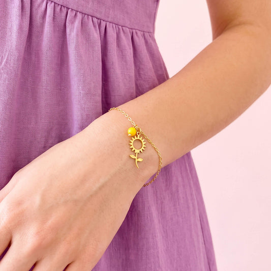 Pulsera Flor Girasol